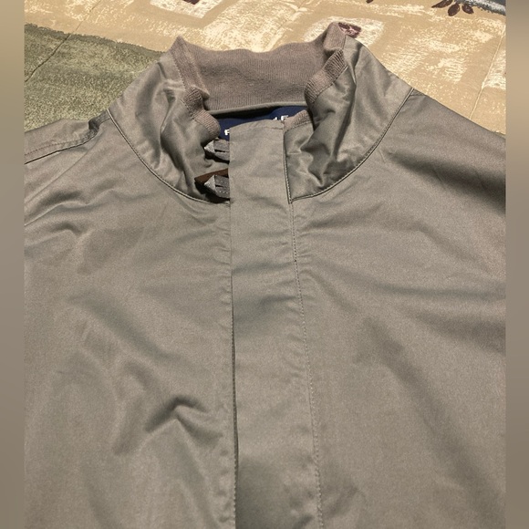 Polo Golf Ralph Lauren Size L Gray 3/4 Zip Long Sleeve Windbreaker Torrey Pines - Picture 10 of 12